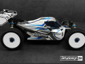 Kaross VISION 1/8 Buggy AE RC8B3.1E El (Omålad) Klippt