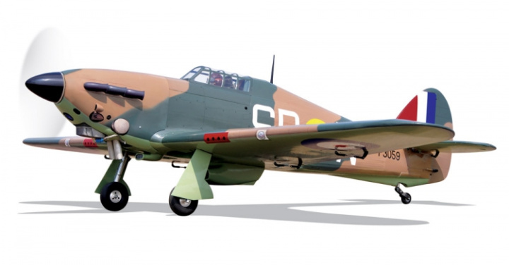 Hawker Hurricane 2210mm 50-55cc Bensin ARTF* UTGÅTT i gruppen Katalog / Fabrikat / B / Black Horse / Modeller hos Minicars Hobby Distribution AB (BH108)