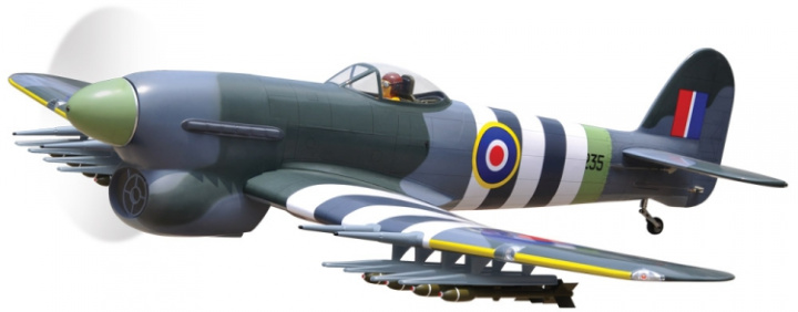 Hawker Typhoon 22-33cc Bensin ARTF* UTGÅTT i gruppen Katalog / Fabrikat / B / Black Horse / Modeller hos Minicars Hobby Distribution AB (BH132)