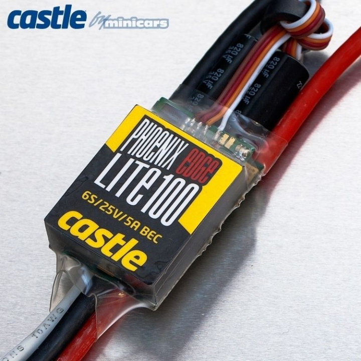 PHOENIX EDGE LITE 100 - 25V 100A ESC i gruppen Katalog / Fabrikat / C / Castle Creations / ESC Flyg/Heli hos Minicars Hobby Distribution AB (CC010-0111-00)