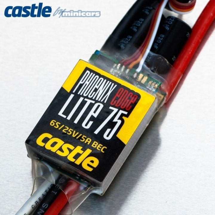 PHOENIX EDGE LITE 75 - 25V 75A ESC i gruppen Katalog / Fabrikat / C / Castle Creations / ESC Flyg/Heli hos Minicars Hobby Distribution AB (CC010-0112-00)