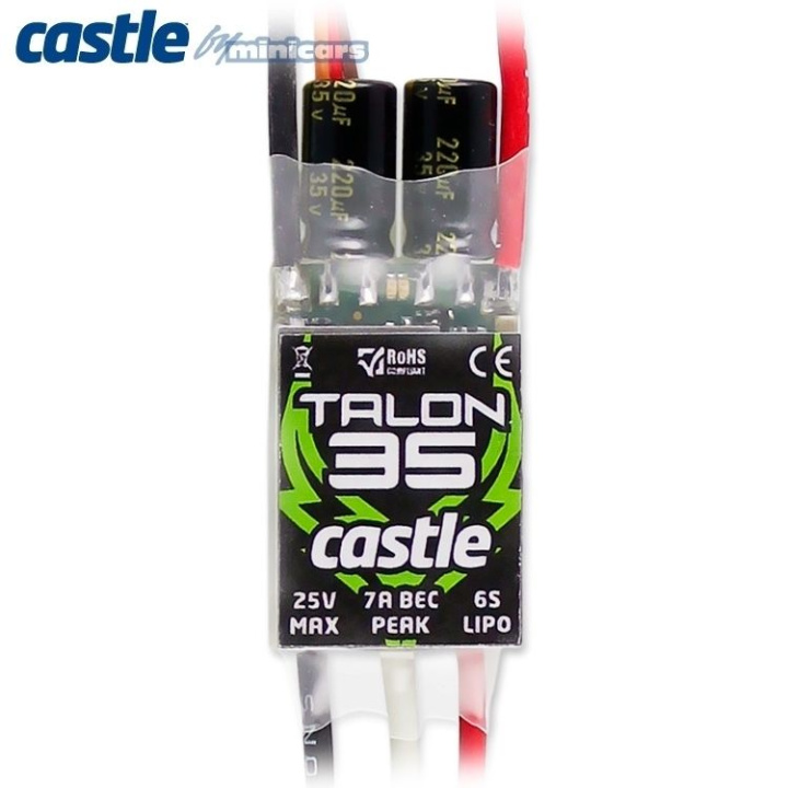 TALON 35 - 25V 35A 5A-BEC ESC i gruppen Katalog / Fabrikat / C / Castle Creations / ESC Flyg/Heli hos Minicars Hobby Distribution AB (CC010-0122-00)