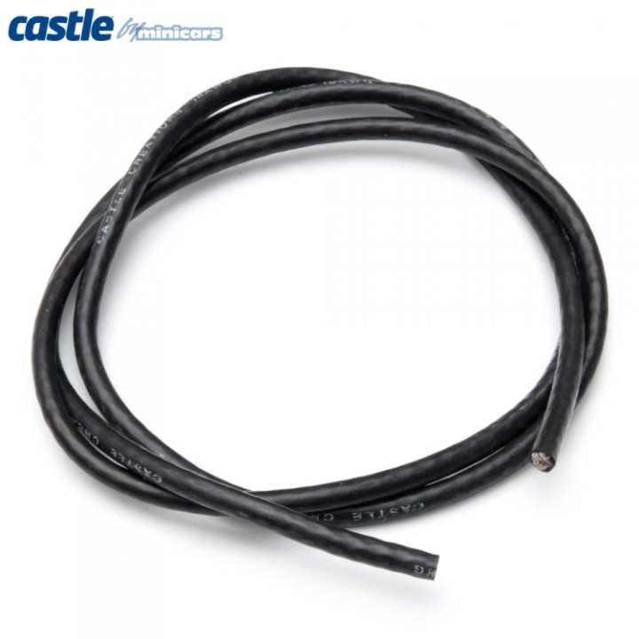 Kabel 90cm 10 AWG Svart i gruppen Katalog / Fabrikat / C / Castle Creations / Kablar & Kontakter hos Minicars Hobby Distribution AB (CC011-0030-00)