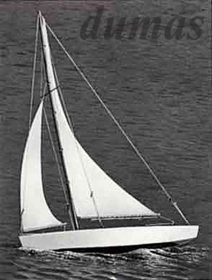 Ace Sloop 432mm Träbyggsats i gruppen Katalog / Fabrikat / D / Dumas / Båtmodeller hos Minicars Hobby Distribution AB (DU1102)