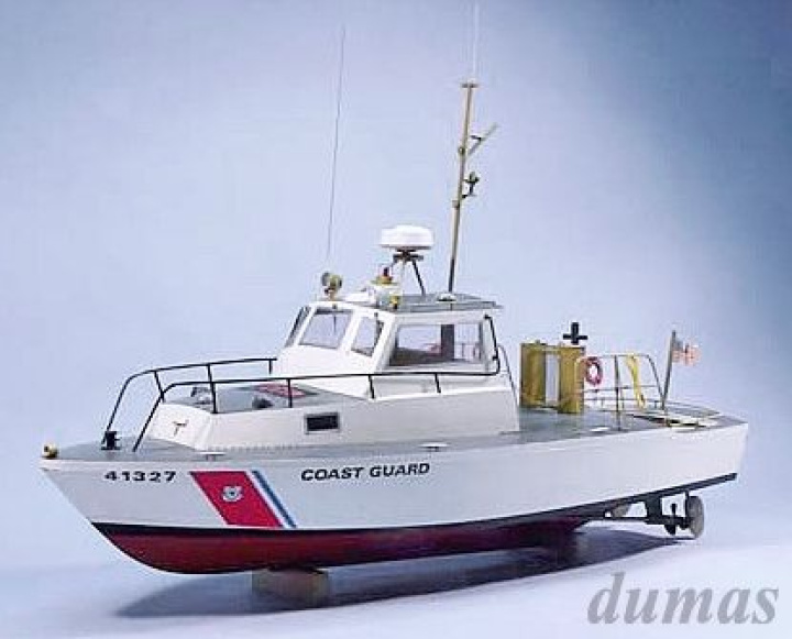 US Coast Guard Utility Boat 787mm Träbyggsats i gruppen Katalog / Fabrikat / D / Dumas / Båtmodeller hos Minicars Hobby Distribution AB (DU1214)