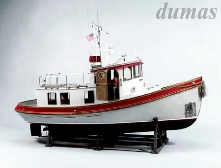 Lord Nelson Victory Tug Boat 711mm Träbyggsats i gruppen Katalog / Fabrikat / D / Dumas / Båtmodeller hos Minicars Hobby Distribution AB (DU1225)