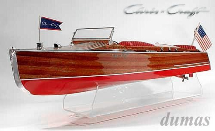 1930 Chris-Craft Runabout 914mm Träbyggsats* i gruppen Katalog / Fabrikat / D / Dumas / Båtmodeller hos Minicars Hobby Distribution AB (DU1230)