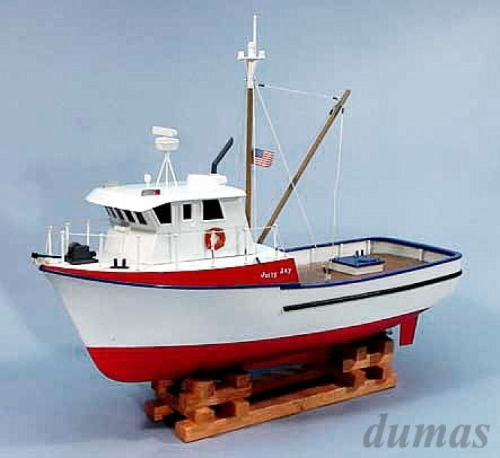 The Jolly Jay Fishing Trawler 610mm Träbyggsats i gruppen Katalog / Fabrikat / D / Dumas / Båtmodeller hos Minicars Hobby Distribution AB (DU1231)