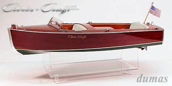 Chris-Craft Utility Boat 609mm Träbyggsats i gruppen Katalog / Fabrikat / D / Dumas / Båtmodeller hos Minicars Hobby Distribution AB (DU1240)