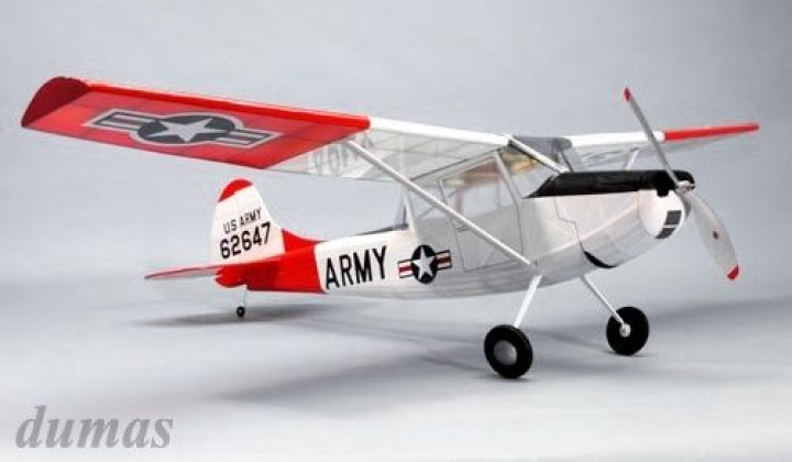 L-19 Bird Dog R/C 1016mm Träbyggsats i gruppen Katalog / Fabrikat / D / Dumas / Flygmodeller hos Minicars Hobby Distribution AB (DU1804)