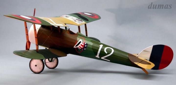 Nieuport 28 R/C 889mm Träbyggsats i gruppen Katalog / Fabrikat / D / Dumas / Flygmodeller hos Minicars Hobby Distribution AB (DU1819)