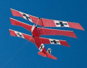 Fokker Triplane Flygande Drake 1219mm Träbyggsats*