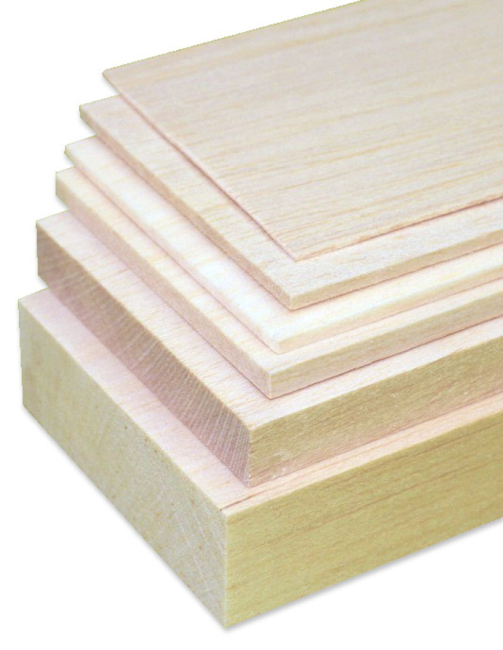 BalsaFlak 6x100x1000mm* i gruppen Katalog / Fabrikat / M / Minicars Wood / Balsa Flak hos Minicars Hobby Distribution AB (FABF060100)