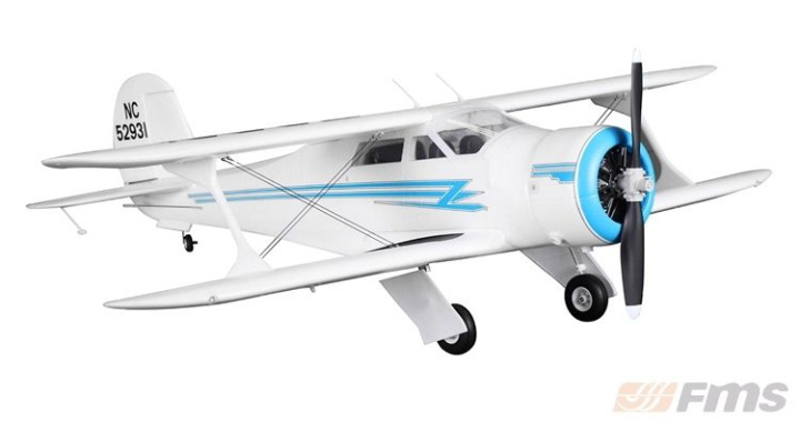 Beechcraft 1030mm PNP Vit* i gruppen Katalog / Fabrikat / F / FMS / Modeller hos Minicars Hobby Distribution AB (FMS055)