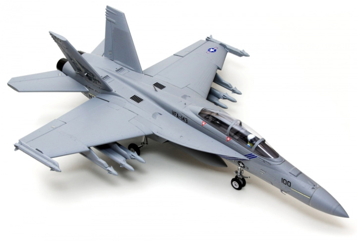 F/A-18F V2 Grå 70mm Fläkt PNP i gruppen Katalog / Fabrikat / R / ROC Hobby / Flygplan hos Minicars Hobby Distribution AB (FMS100P)