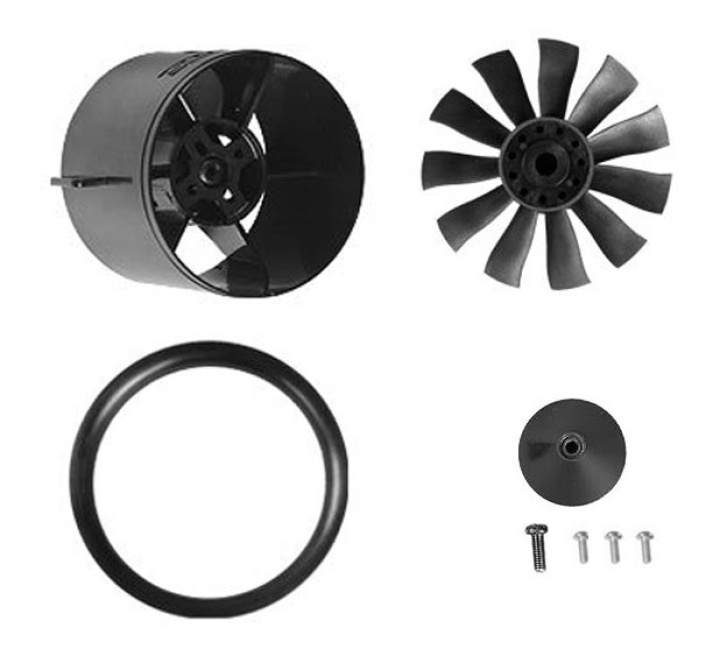 Ducted Fan 64mm 11-blad utan motor FMS i gruppen Katalog / Fabrikat / F / FMS / Elmotorer hos Minicars Hobby Distribution AB (FMS64MM11B)