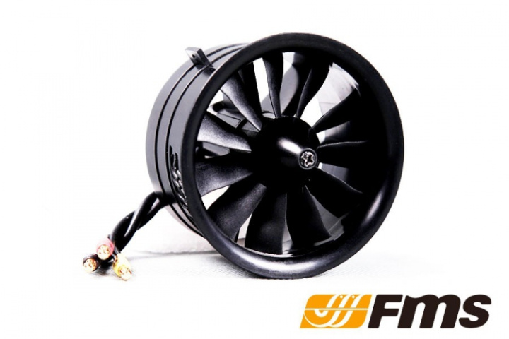 Ducted Fan 64 mm 11-blad med 2840-KV3150 motor FMS i gruppen Katalog / Fabrikat / F / FMS / Elmotorer hos Minicars Hobby Distribution AB (FMSDF003)