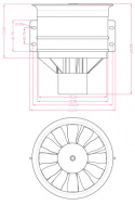 Ducted Fan 90 mm 12-blad med 4075-KV1500 motor FMS