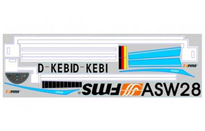 Dekalark ASW28 i gruppen Katalog / Fabrikat / F / FMS / Reservdelar hos Minicars Hobby Distribution AB (FMSSP114)