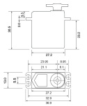 BLS-A600 Mini-Servo Flyg 7.6kg 0.10s HV S.BUS2