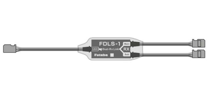 Länk-enhet för Dubbla Mottagare FDLS-1 i gruppen Katalog / Fabrikat / F / Futaba / Tillbehör hos Minicars Hobby Distribution AB (FPFDLS-1)