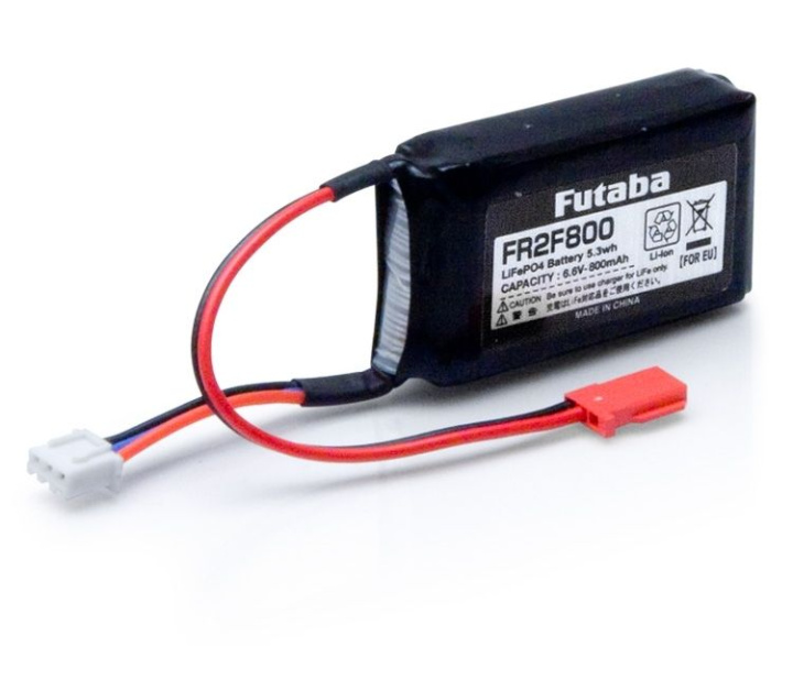 Mottagarbatteri Li-Fe 6,6V 800mAh* i gruppen Katalog / Fabrikat / F / Futaba / Batterier hos Minicars Hobby Distribution AB (FPFR2F800)