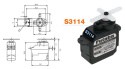 S3114 Sub-Micro Servo 1.7kg 0.09s