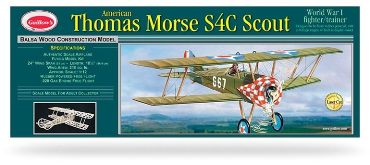 Thomas Morse Scout Laser-Cut Guillow i gruppen Katalog / Fabrikat / G / Guillows / Trämodeller hos Minicars Hobby Distribution AB (GU0201LC)