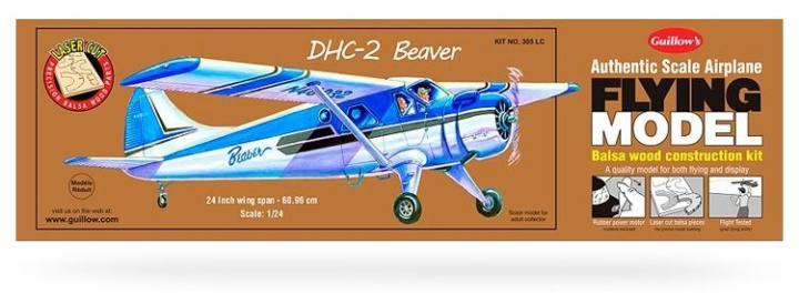 DHC-2 Beaver Laser-Cut Guillow i gruppen Katalog / Fabrikat / G / Guillows / Trämodeller hos Minicars Hobby Distribution AB (GU0305LC)