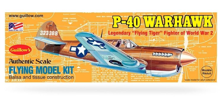 Curtiss P-40 Warhawk model kit i gruppen Katalog / Fabrikat / G / Guillows / Trämodeller hos Minicars Hobby Distribution AB (GU0501)