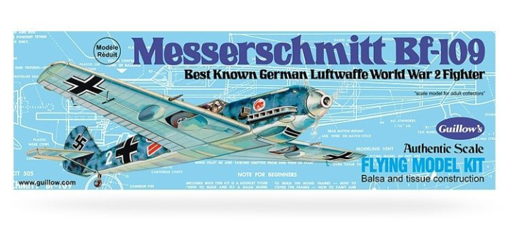 Messerschmitt BF-109 model kit i gruppen Katalog / Fabrikat / G / Guillows / Trämodeller hos Minicars Hobby Distribution AB (GU0505)