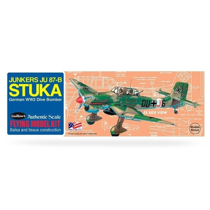 Junkers JU-87B Stuka 1/30 i gruppen Katalog / Fabrikat / G / Guillows / Trämodeller hos Minicars Hobby Distribution AB (GU0508)