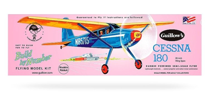 Cessna 180 starter kit i gruppen Katalog / Fabrikat / G / Guillows / Trämodeller hos Minicars Hobby Distribution AB (GU0601)