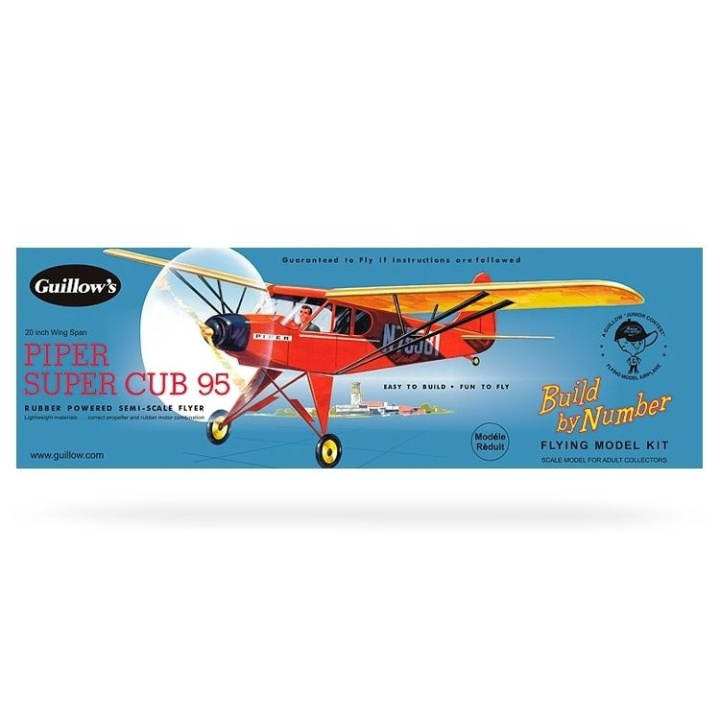 Piper Super Cub i gruppen Katalog / Fabrikat / G / Guillows / Trämodeller hos Minicars Hobby Distribution AB (GU0602)