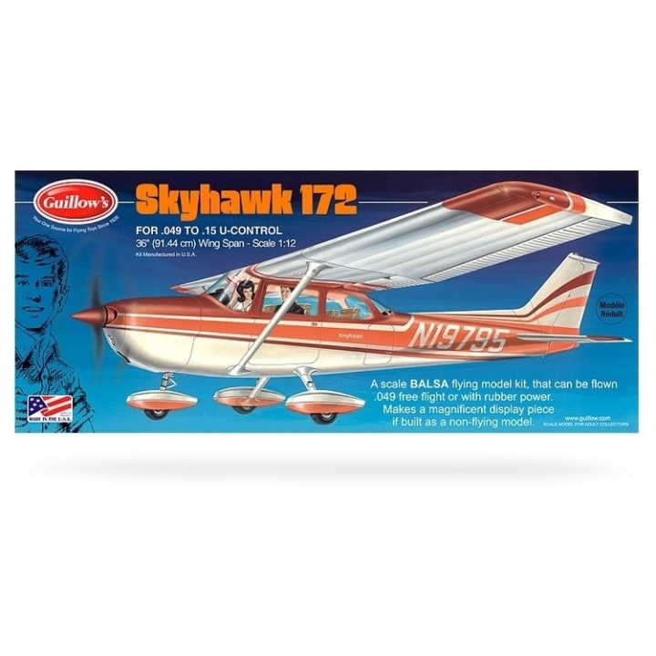 Cessna Skyhawk i gruppen Katalog / Fabrikat / G / Guillows / Trämodeller hos Minicars Hobby Distribution AB (GU0802)