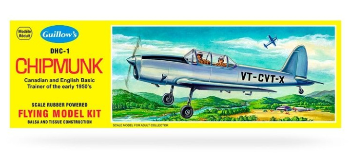 Dehaviland Chipmunk Model Kit i gruppen Katalog / Fabrikat / G / Guillows / Trämodeller hos Minicars Hobby Distribution AB (GU0903)