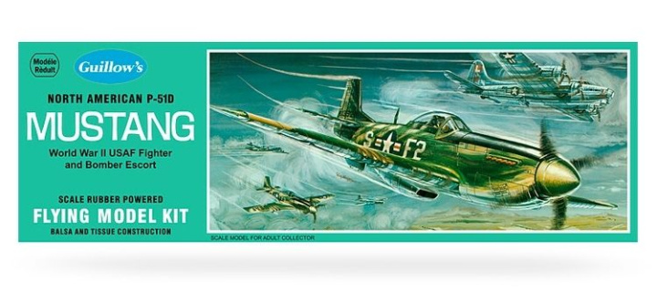 P-51D Mustang kit i gruppen Katalog / Fabrikat / G / Guillows / Trämodeller hos Minicars Hobby Distribution AB (GU0905)