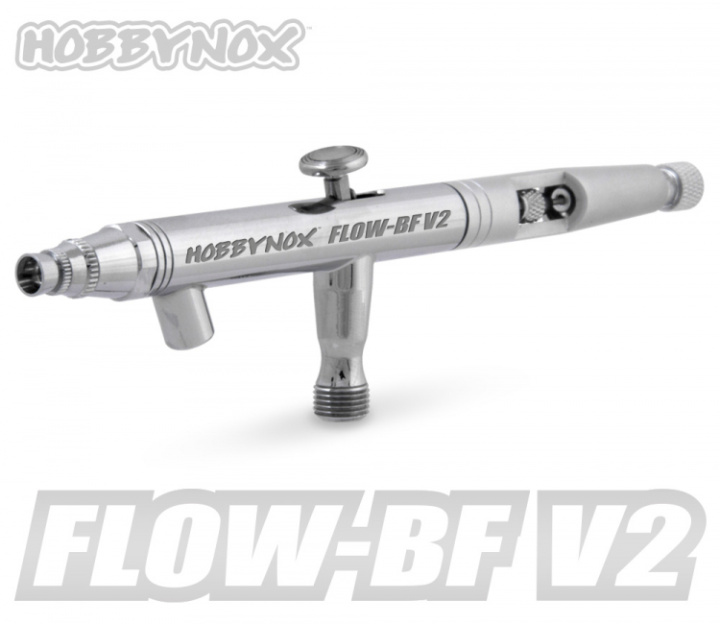 FLOW-BF V2 Airbrush Bottom Feed 0.5mm 1.8m Slang i gruppen Katalog / Fabrikat / H / Hobbynox / Färgsprutor hos Minicars Hobby Distribution AB (HN002-21)