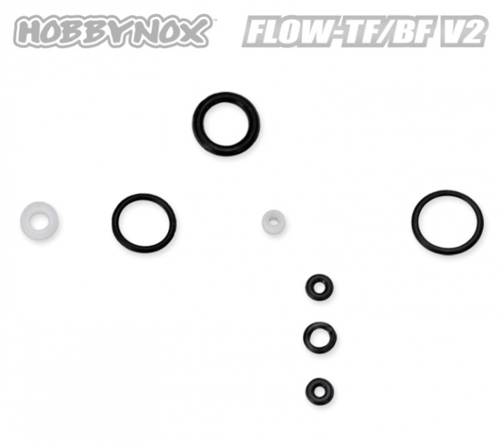 FLOW-TF/BF V2 O-Ring Set i gruppen Katalog / Fabrikat / H / Hobbynox / Färgsprutor hos Minicars Hobby Distribution AB (HN002-23)