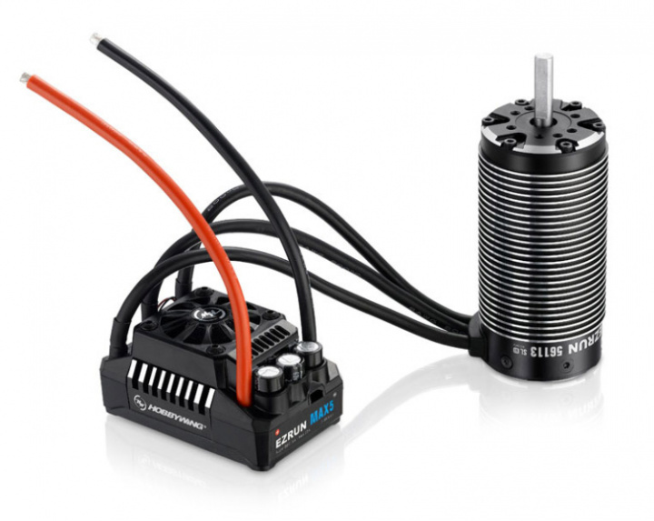 EzRun Combo MAX5 - 56113SL 800kV 3-8S Sensorlös 1/5 i gruppen Katalog / Tillbehör & Delar / Elmotorer / Kompletta system hos Minicars Hobby Distribution AB (HW38010600)