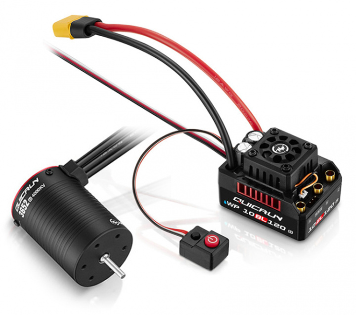 QuicRun Combo 10BL120 - 3652SL 4000kV G2 1/10 i gruppen Katalog / Fabrikat / H / Hobbywing / Combo Set hos Minicars Hobby Distribution AB (HW38030208)