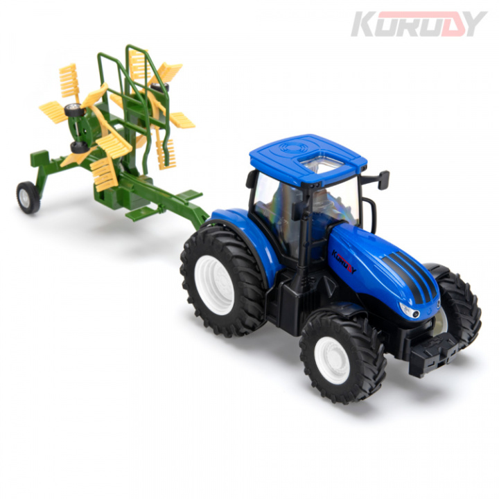 Traktor med rotorhövändare RC RTR 1:24 i gruppen Katalog / Fabrikat / K / Korody / Korody RC Traktorer hos Minicars Hobby Distribution AB (KO6637H)