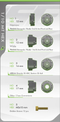 Däck & Fälg MT-CYCLONE 1/10 Soft (Lös 12, 14 & 17mm Hex) (2)