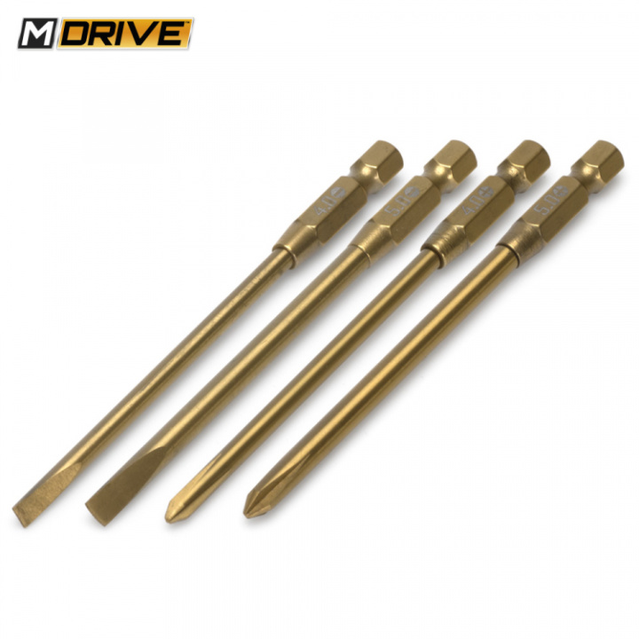 Power Tool Bits Set Stjärnskruv & Spårskruv 4 & 5mm i gruppen Katalog / Fabrikat / M / M-Drive / Elverktyg m. Tillbehör hos Minicars Hobby Distribution AB (MD10300)