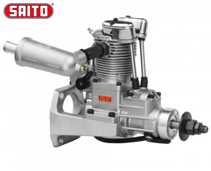 FG-17 17cc 4-takts Bensinmotor i gruppen Katalog / Fabrikat / S / Saito / Bensinmotorer hos Minicars Hobby Distribution AB (SAFG-17)