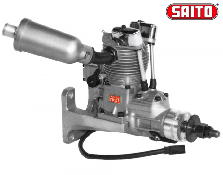 FG-21 21cc 4-takts Bensinmotor i gruppen Katalog / Fabrikat / S / Saito / Bensinmotorer hos Minicars Hobby Distribution AB (SAFG-21)