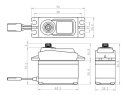 SA-1256TG Plus Servo 20Kg 0,15s Alu Coreless Titandrev