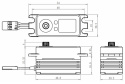 SB-2262SG Servo 23Kg 0,08s HV Alu Brushless Ståldrev Lågt