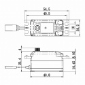 SB-2265MG Servo 13Kg 0,08s HV Brushless Metalldrev Lågt