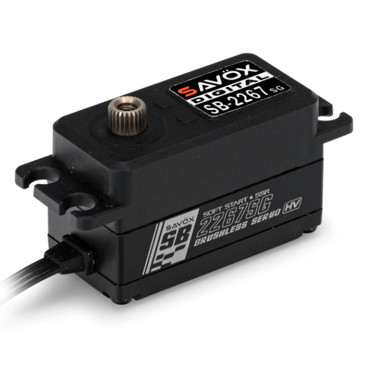 SB-2267SG Servo 23Kg 0.08s HV Alu Brushless Lågt Ståldrev i gruppen Katalog / Fabrikat / S / Savöx / Servo hos Minicars Hobby Distribution AB (SAV-SB2267SG)